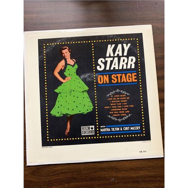 Kay Starr With Martha Tilton & Curt Massey ‎– On Stage – Album