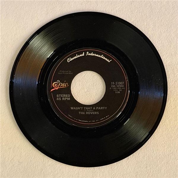 The Irish Rovers Wasn't That a Party 45 Album