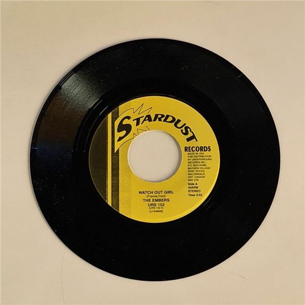 The Embers Watch Out Girl 45 Album