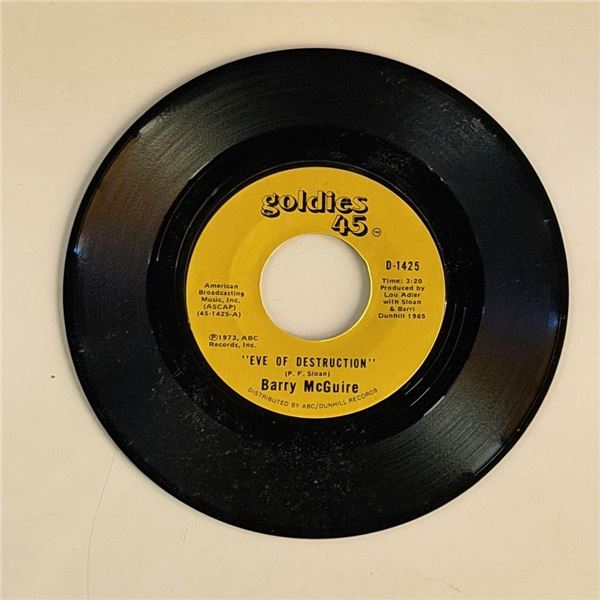 Barry McGuire Eve of Destruction 45 Album