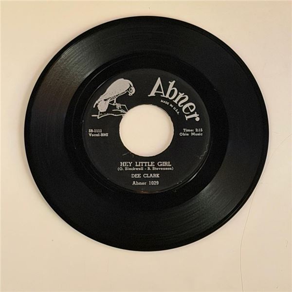 Dee Clark Hey Little Girl 45 Album