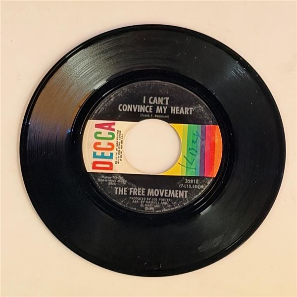 The Free Movement I Can't Convince My Heart 45 Album