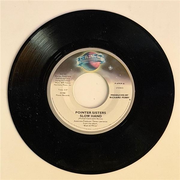 Pointer Sisters Slow Hand 45 Album