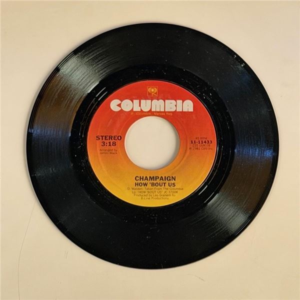 Champaign How Bout Us 45 Album