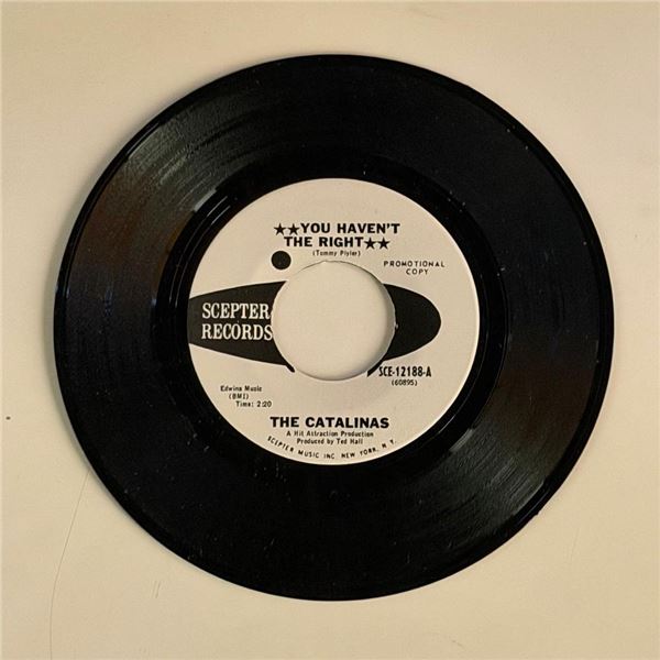 The Catalinas You Haven't the Right 45 Album