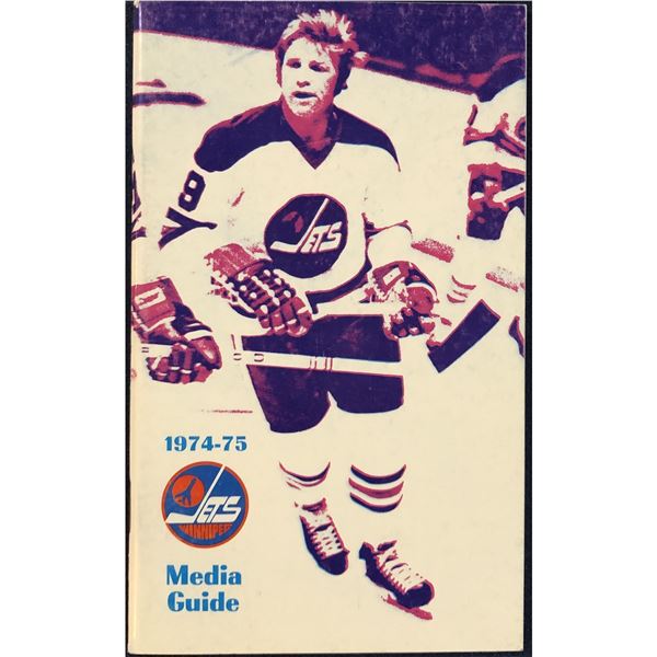 1974-75 WHA WINNIPEG JETS MEDIA GUIDE
