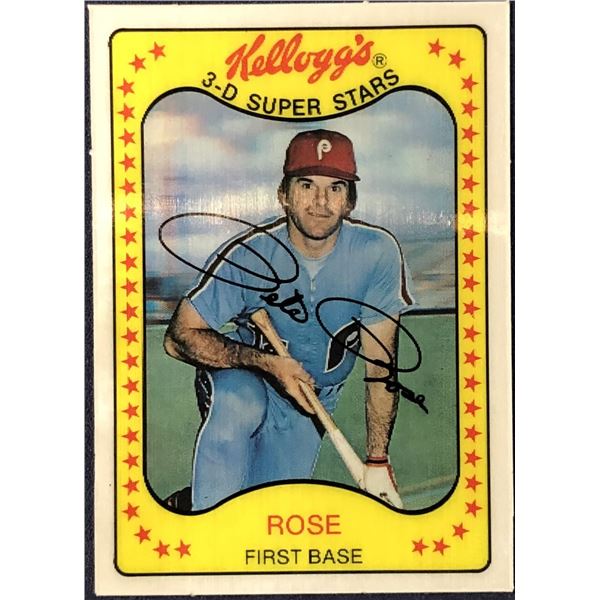 1981 KELLOGGS 3-D BASEBALL PETE ROSE