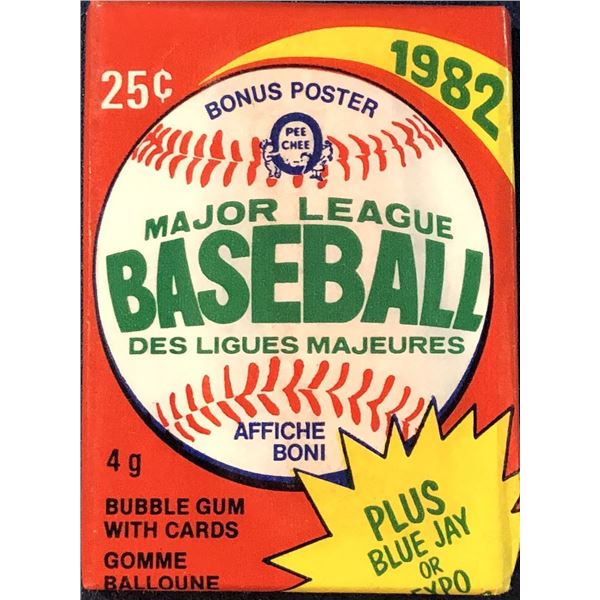 1982 O-PEE-CHEE BASEBALL WAX PACK