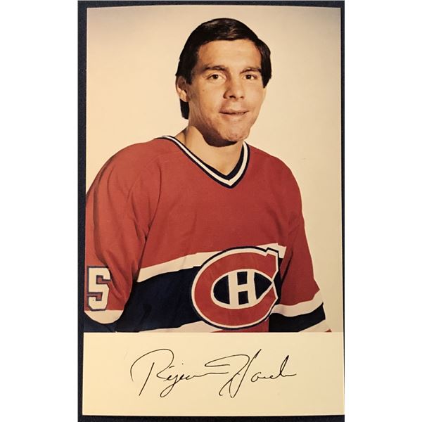 1981-82 MONTREAL CANADIENS POST CARD - REJEAN HOULE