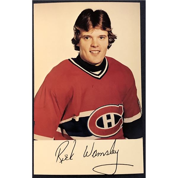 1981-82 MONTREAL CANADIENS POST CARD - RICK WAMSLEY