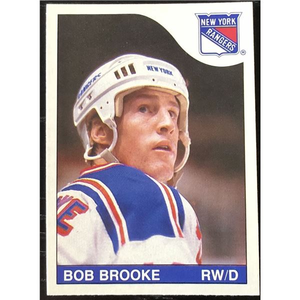 1985-86 O-PEE-CHEE BOB BROOKE ROOKIE CARD