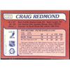Image 2 : 1985-86 O-PEE-CHEE CRAIG REDMOND ROOKIE CARD