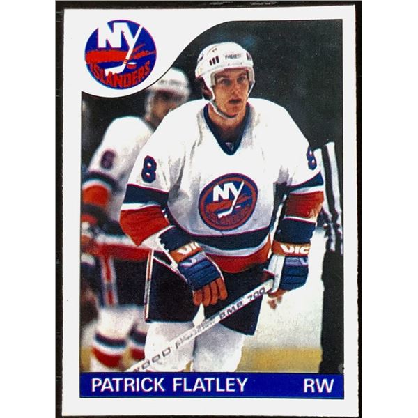 1985-86 O-PEE-CHEE PAT FLATLEY ROOKIE CARD