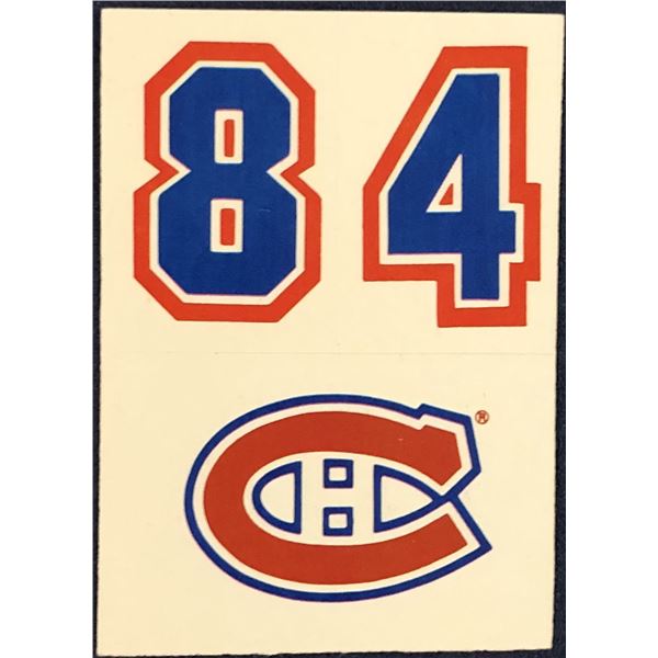 1987-88 TOPPS NHL HELMET STICKERS MONTREAL CANADIENS