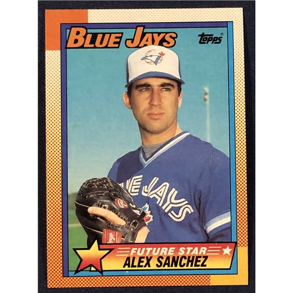 1990 TOPPS ALEX SANCHEZ ROOKIE CARD