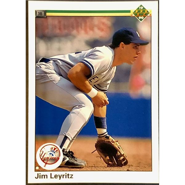 1990 UPPER DECK JIM LEYRITZ ROOKIE CARD