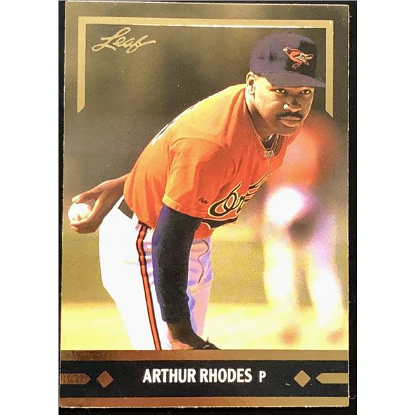 1991 LEAF ARTHUR RHODES ROOKIE CARD
