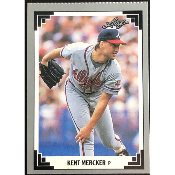 1991 LEAF KENT MERCKER ROOKIE CARD
