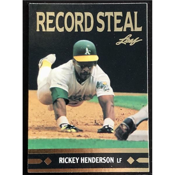 1991 LEAF RICKEY HENDERSON (HOF)