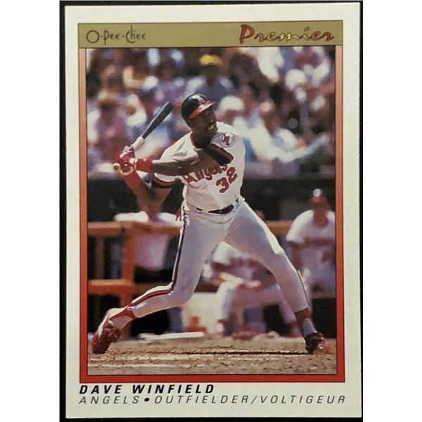 1991 O-PEE-CHEE PREMIER DAVE WINFIELD (HOF)