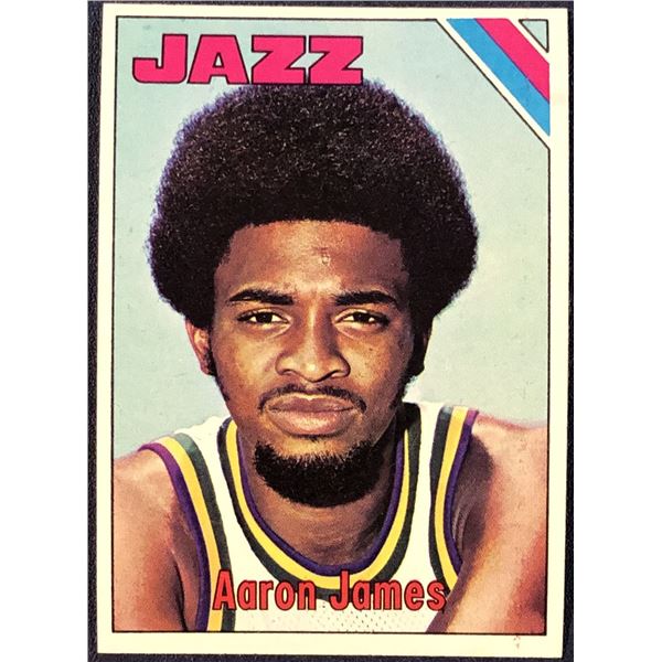 1975-76 TOPPS AARON JAMES ROOKIE CARD
