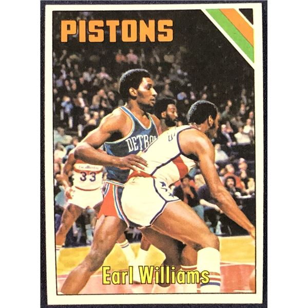 1975-76 TOPPS EARL WILLIAMS ROOKIE CARD