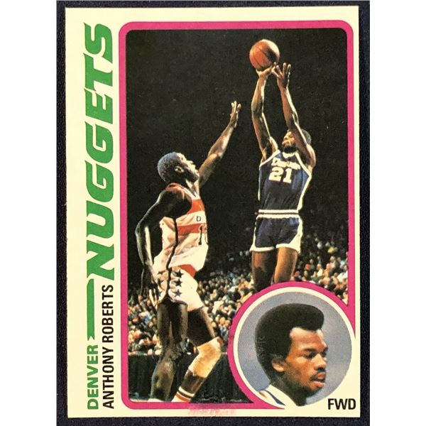 1978-79 TOPPS ANTHONY ROBERTS ROOKIE CARD