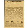 Image 2 : 2001 TOPPS HERITAGE FRANK THOMAS (HOF)