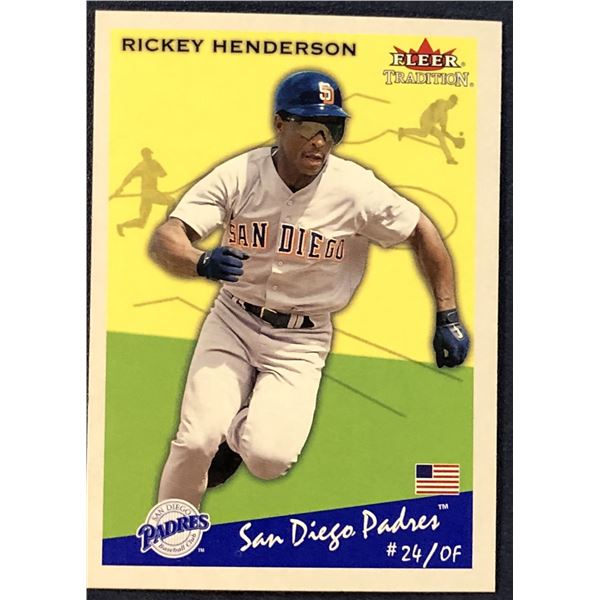 2002 FLEER RICKEY HENDERSON (HOF)