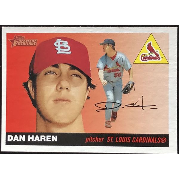 2005 TOPPS HERITAGE DAN HAREN ROOKIE CARD