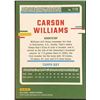 Image 2 : 2023 DONRUSS CARSON WILLIAMS ROOKIE CARD