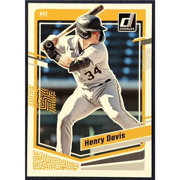 2023 DONRUSS HENRY DAVIS ROOKIE CARD
