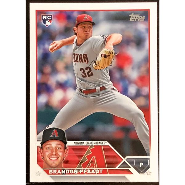 2023 TOPPS BRANDON PFAADT ROOKIE CARD