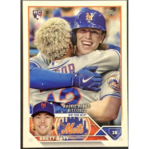 2023 TOPPS BRETT BATY ROOKIE CARD