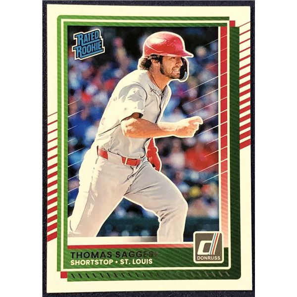2025 DONRUSS THOMAS SAGGESE ROOKIE CARD