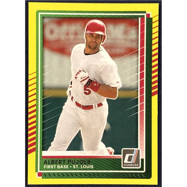 2025 DONRUSS YELLOW SPLASH ALBERT PUJOLS (HOF)