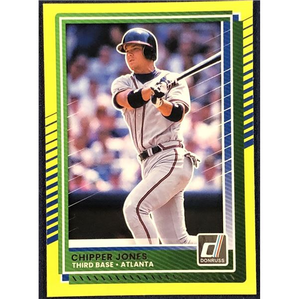 2025 DONRUSS YELLOW SPLASH CHIPPER JONES (HOF)