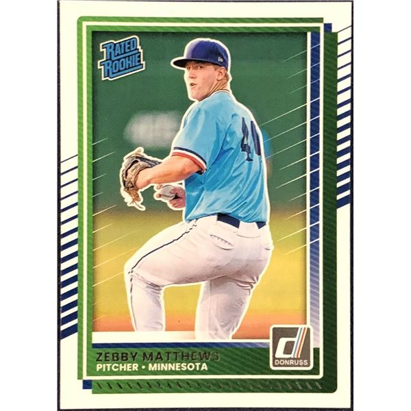 2025 DONRUSS ZEBBY MATTHEWS ROOKIE CARD