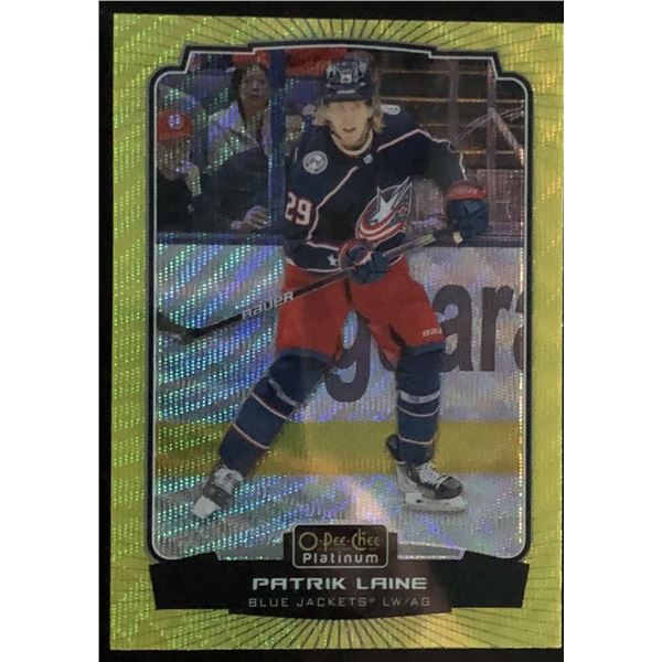 2022-23 O-PEE-CHEE PLATINUM PATRIK LAINE NEON YELLOW SURGE
