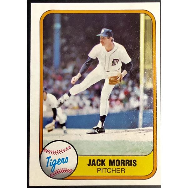 1981 FLEER JACK MORRIS (HOF)
