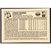 Image 2 : 1981 KELLOGGS 3-D BASEBALL CESAR CEDENO