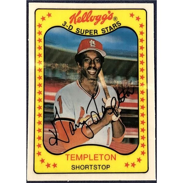 1981 KELLOGGS 3-D BASEBALL GARRY TEMPLETON