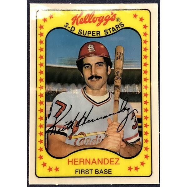 1981 KELLOGGS 3-D BASEBALL KEITH HERNANDEZ
