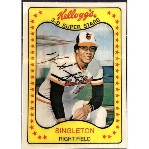 1981 KELLOGGS 3-D BASEBALL KEN SINGLETON