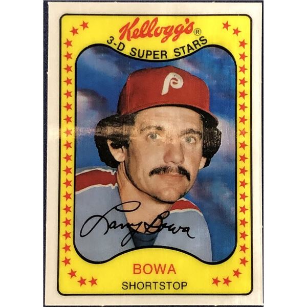 1981 KELLOGGS 3-D BASEBALL LARRY BOWA