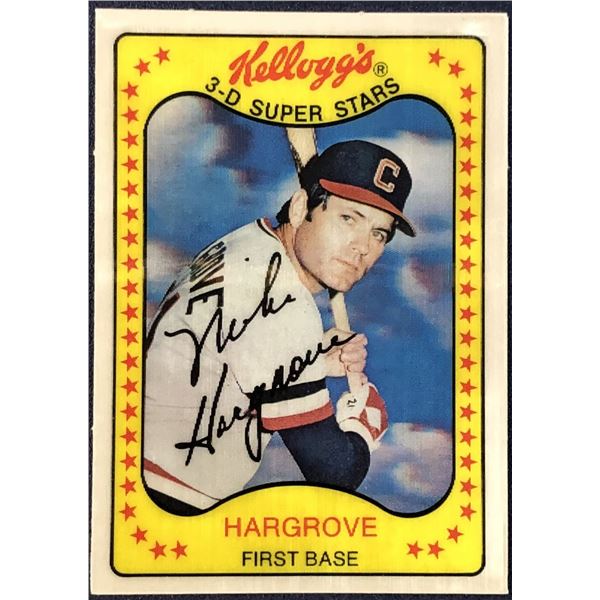 1981 KELLOGGS 3-D BASEBALL MIKE HARGROVE