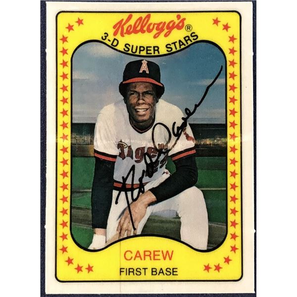1981 KELLOGGS 3-D BASEBALL ROD CAREW (HOF)