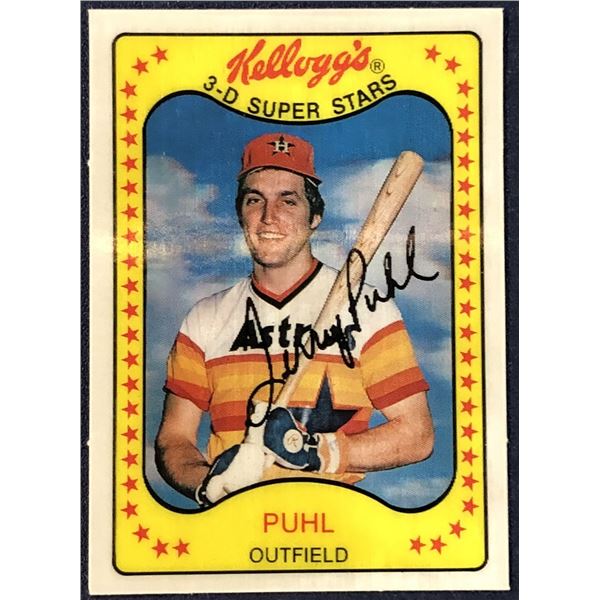 1981 KELLOGGS 3-D BASEBALL TERRY PUHL