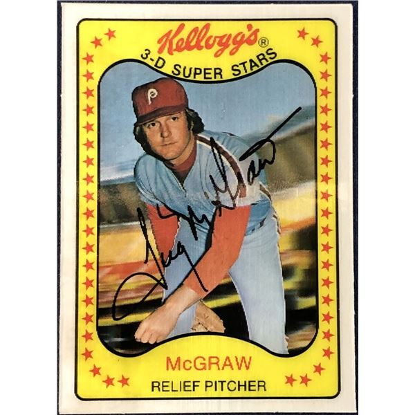 1981 KELLOGGS 3-D BASEBALL TUG McGRAW