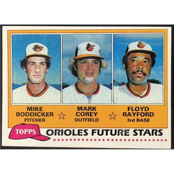 1981 TOPPS MIKE BODDICKER ROOKIE CARD